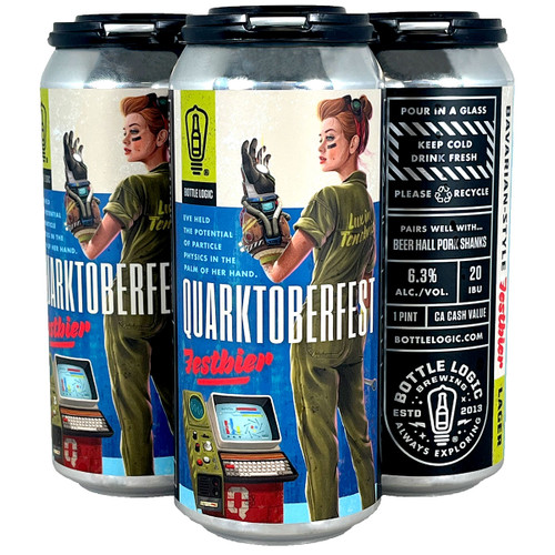 Bottle Logic Quarktoberfest Bavarian-Style Festbier Lager 4-Pack Can Bottle Logic Quarktoberfest Bavarian-Style Festbier Lager 4-Pack Can
