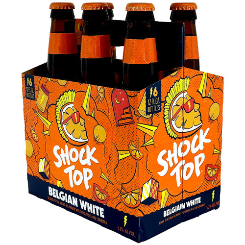 Shock Top Belgian White 6-pack bottles – Belgian-style wheat ale with citrus and spice