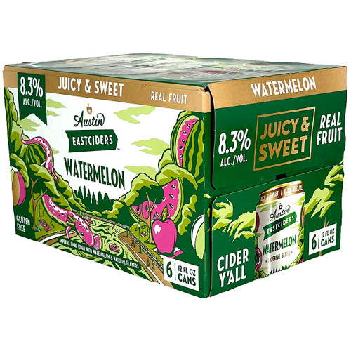 Austin Eastciders Watermelon Imperial Hard Cider 6-Pack Can Austin Eastciders Watermelon Imperial Hard Cider 6-Pack Can