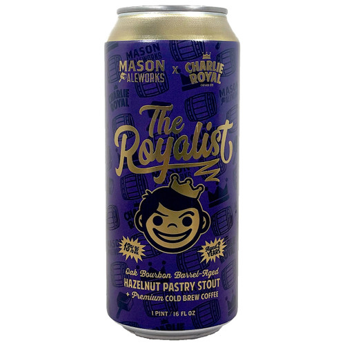 Mason Ale Works The Royalist Oak Bourbon Barrel-Aged Hazelnut Pastry Stout Can Mason Ale Works The Royalist Oak Bourbon Barrel-Aged Hazelnut Pastry Stout Can