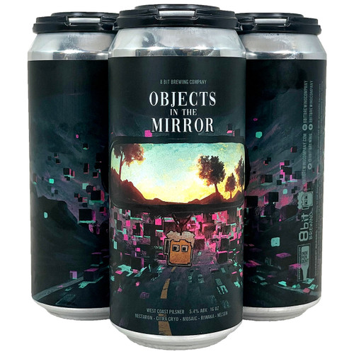 8 Bit Objects In The Mirror West Coast Pilsner 4-Pack Can