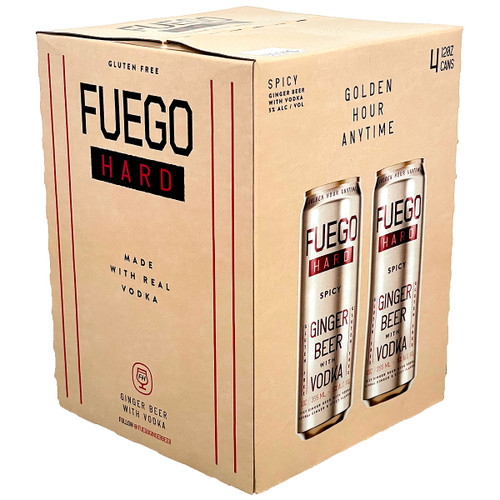 Fuego Hard Spicy Ginger Beer with Vodka 4-Pack Can