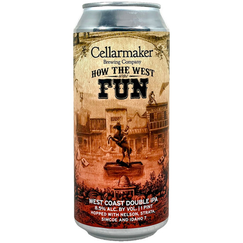 Cellarmaker How The West Was Fun West Coast Double IPA Can Cellarmaker How The West Was Fun West Coast Double IPA Can