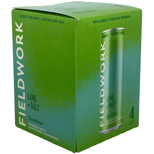 Fieldwork Supertonic Lime + Salt Non-Alcoholic Sparkling Beverage 4-Pack Can