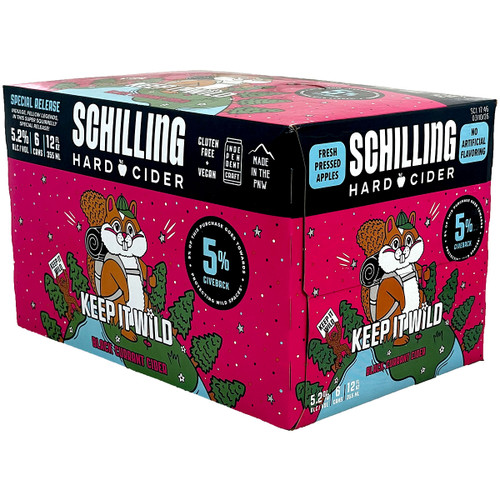 Schilling Keep It Wild Black Currant Hard Cider 6-Pack Can