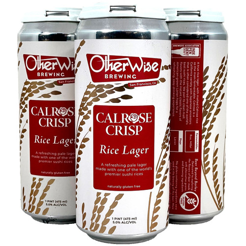 OtherWise Calrose Crisp Gluten Free Rice Lager 4-Pack Can
