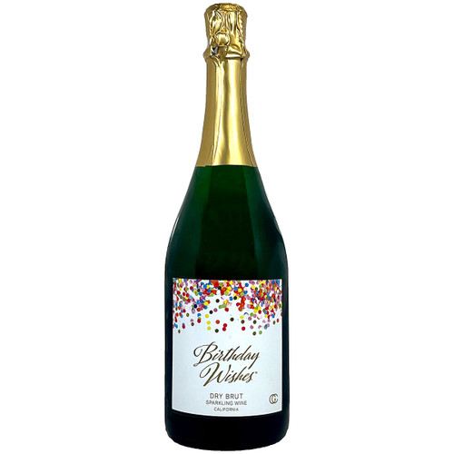 Got Cheers "Birthday Wishes" California Dry Brut Sparkling Wine