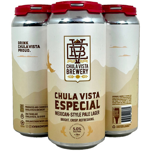 Chula Vista Brewery Chula Vista Especial Mexican-Style Pale Lager 4-Pack Can
