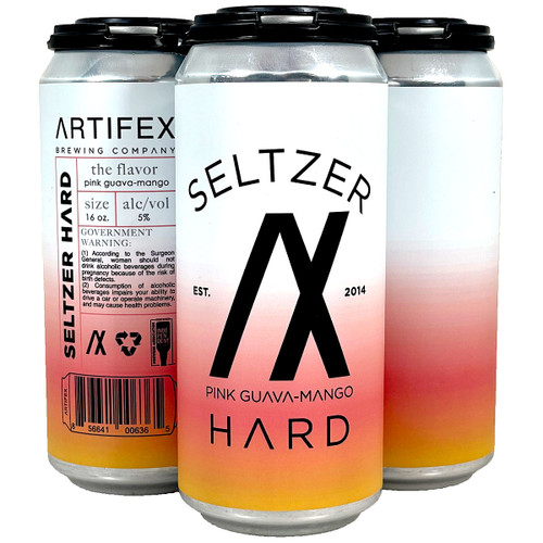 Artifex Hard Seltzer Pink Guava Mango 4-Pack Can
