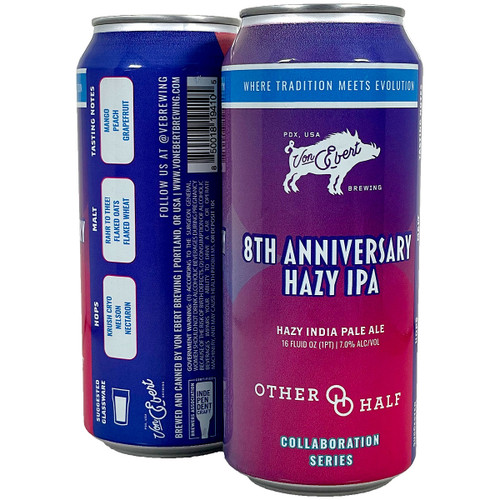 Von Ebert [+ Other Half] 8th Anniversary Hazy IPA Can