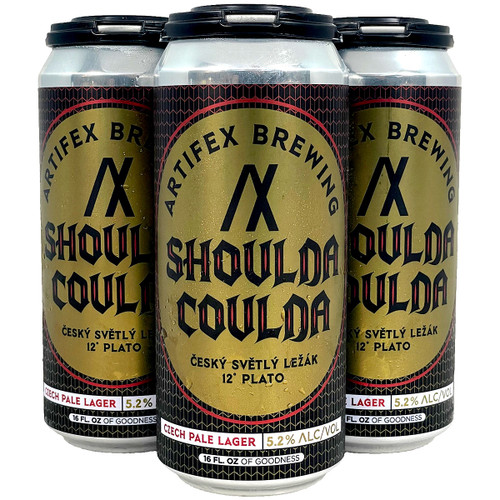 Artifex Shoulda Coulda Český Světlý Ležák Czech Pale Lager 4-Pack Can