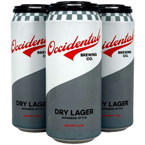 Occidental Brewing Japanese-Style Dry Lager 4-Pack Can