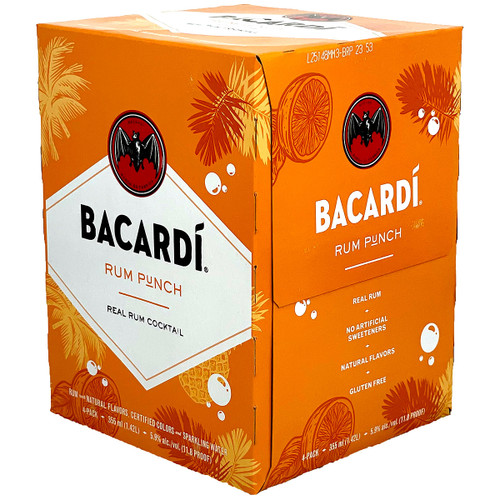 Bacardi Rum Punch Cocktail 4-Pack Can
