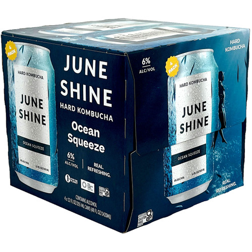 JuneShine Ocean Squeeze Hard Kombucha 4-Pack Can