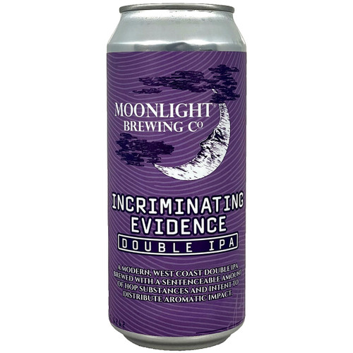Moonlight Brewing Incriminating Evidence Double IPA Can