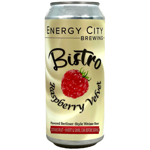 Energy City Bistro Raspberry Velvet Flavored Berliner-Style Weisse Beer Can