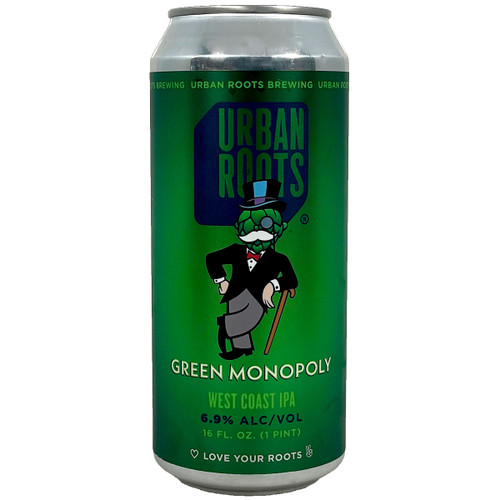 Urban Roots Green Monopoly West Coast IPA Can