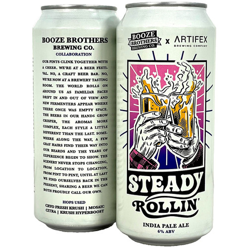 Booze Brothers [+ Artifex] Steady Rollin' IPA Can