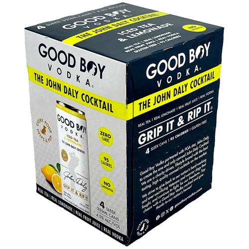 Good Boy Vodka The John Daly Cocktail Iced Tea & Lemonade 4-Pack Can