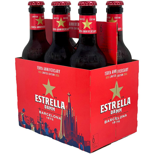 Estrella Damm Cerveza 150th Anniversary Limited Edition 6-Pack