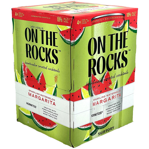 On The Rocks Sparkling Watermelon Ready-To-Drink 4-Pack Can