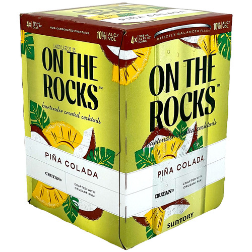 On The Rocks Pina Colada Ready-To-Drink 4-Pack Can