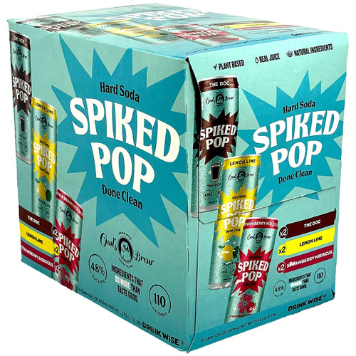 Owl's Brew Spiked Pop Hard Soda Variety 6-Pack Can