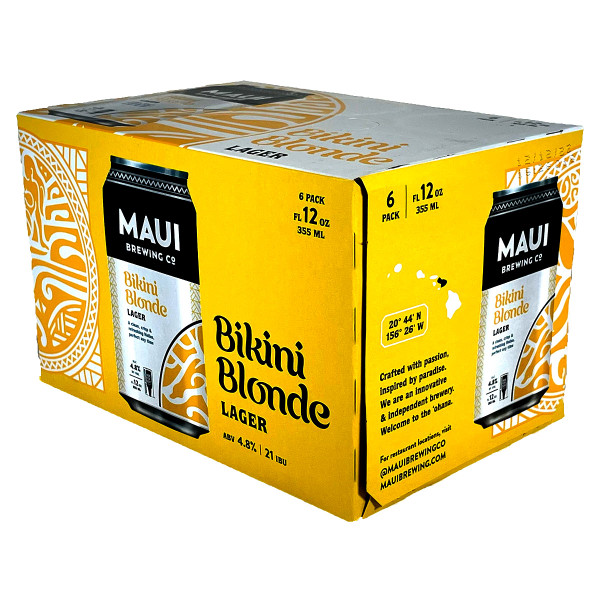 Maui Bikini Blonde Lager 6-Pack Can