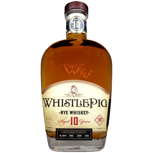 WhistlePig Straight Rye 10 Year Bourbon Whiskey