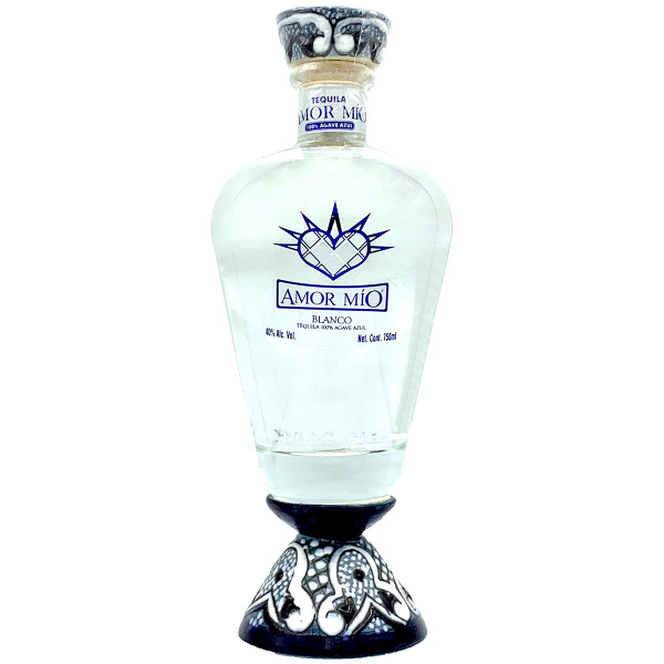 Amor Mio Blanco Tequila (Glass Body)