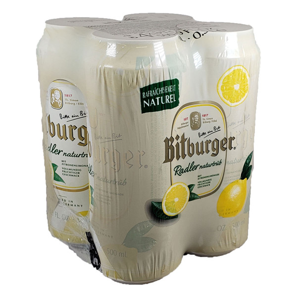 Bitburger Lemon Radler 4-Pack Can