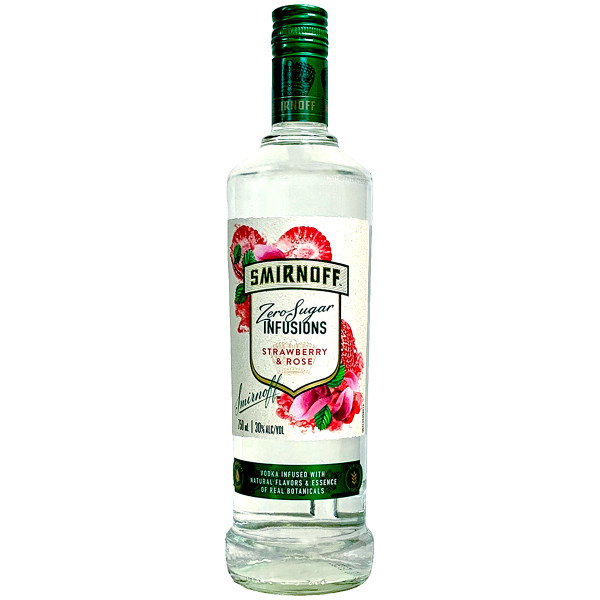 Smirnoff Zero Strawberry Rose Vodka
