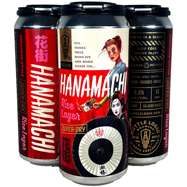 Bottle Logic Hanamachi Rice Lager 4-Pack Can