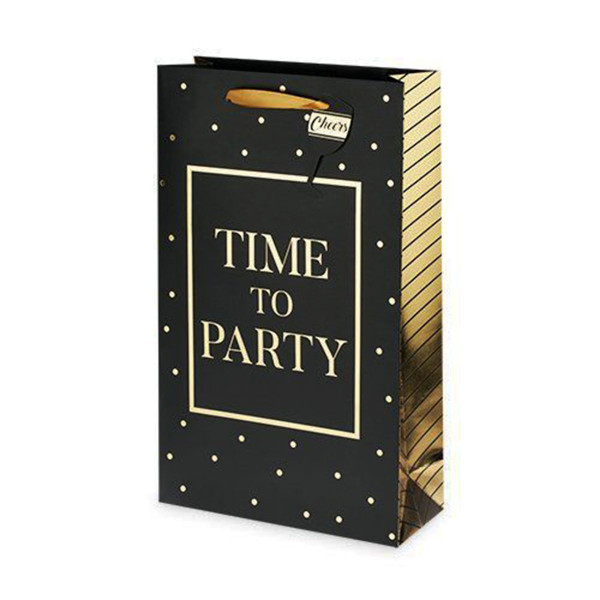 Time To Party 2 Bottle Gift Bag