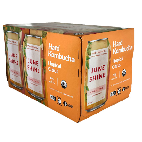 JuneShine Hopical Citrus Kombucha 6-Pack Can