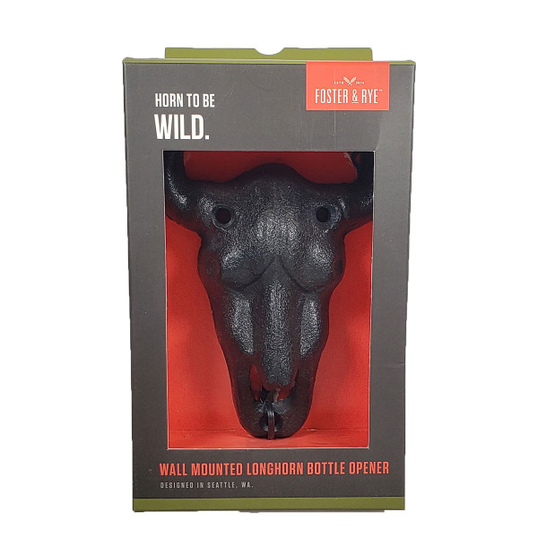 Foster & Rye Wall Mounted Longhorn Bottle Opener