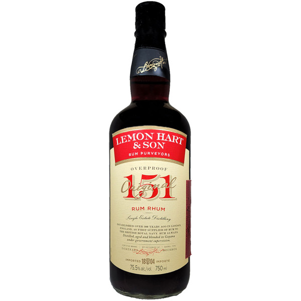 Lemon Hart 151 Rum GUYANA