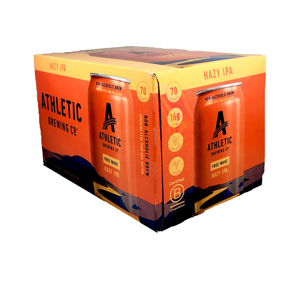 Athletic Free Wave Non-Alcoholic Hazy IPA 6-Pack Can