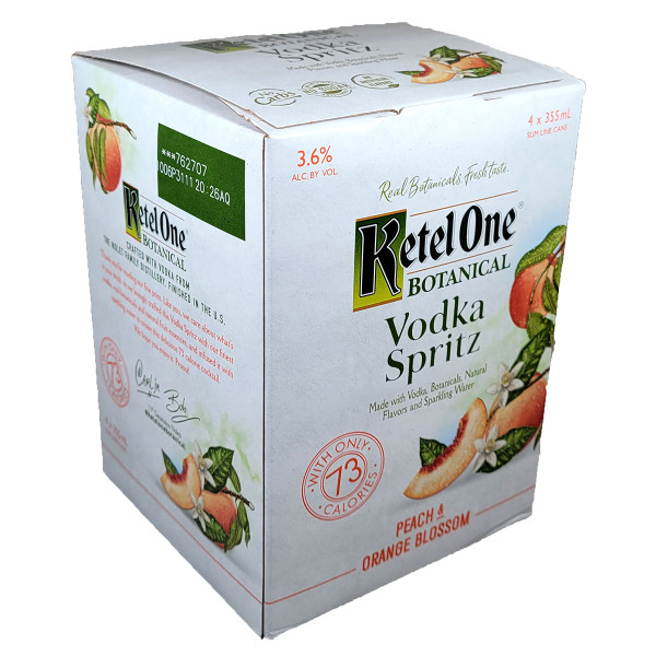 Ketel One Botanical Vodka Spritz Peach & Orange Ready-To-Drink 4-Pack Can