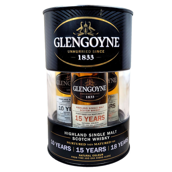 Glengoyne Combo Drum Set 10/15/18 Year Single Malt Scotch Whisky 50ml