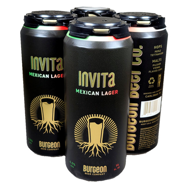 Burgeon Invita Mexican Lager 4-Pack Can