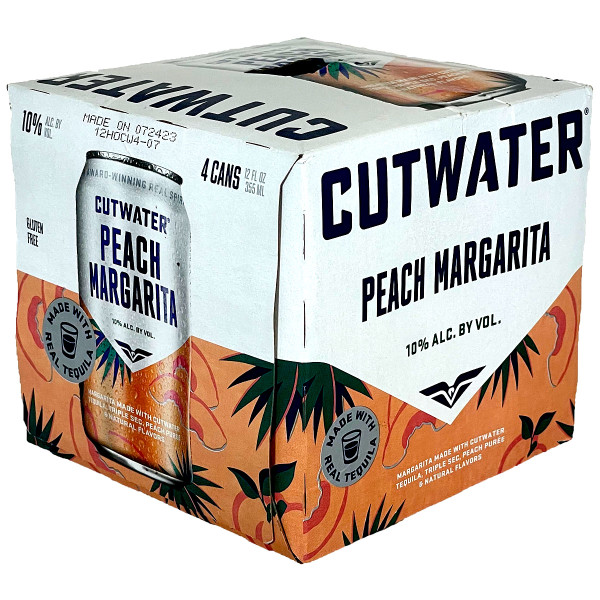 Cutwater Tequila Peach Ready-To-Drink 4-Pack Can