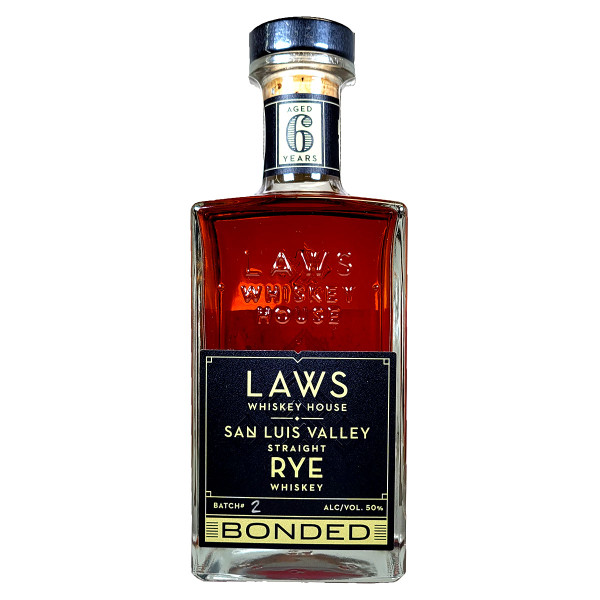 Laws San Luis Valley 6 Year Old Rye Whiskey Bottled In Bond