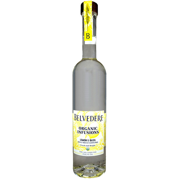 Bevedere Organic Infusions Lemon & Basil Vodka