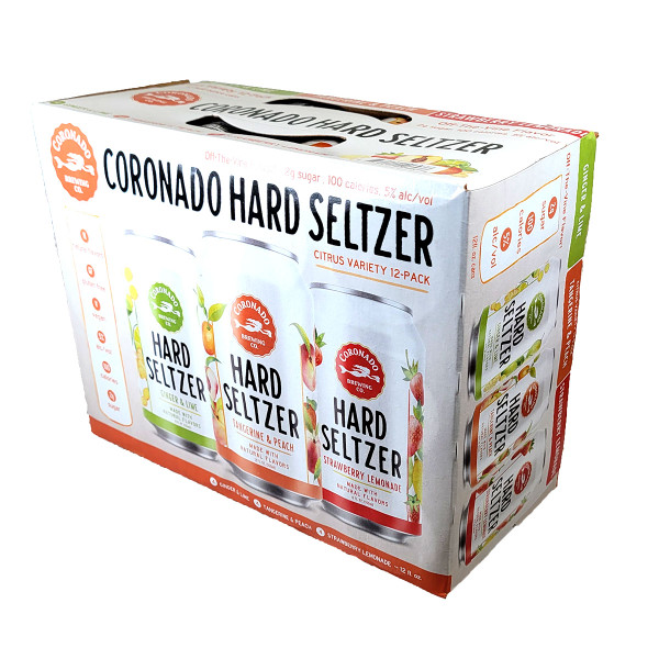 Coronado Hard Seltzer Citrus Variety 12-Pack Can