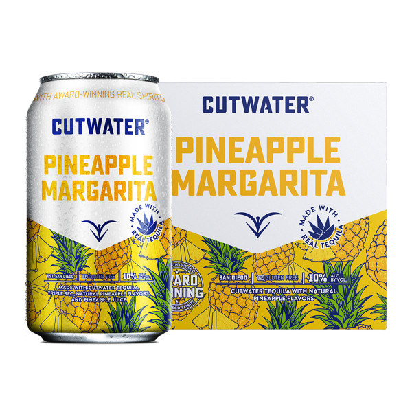 Cutwater Tequila Pineapple Ready-To-Drink 4-Pack Can