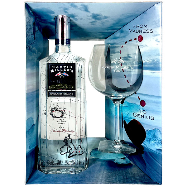 Martin Miller's Gin Gift Pack With Glasses