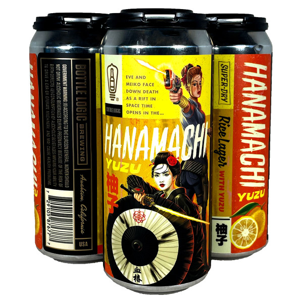 Bottle Logic Hanamachi Yuzu Rice Lager 4-Pack Can Bottle Logic Hanamachi Yuzu Rice Lager 4-Pack Can
