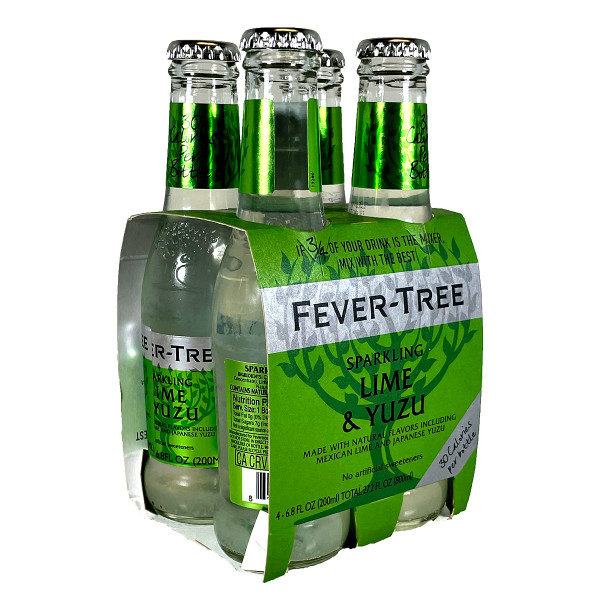 Fever Tree Sparkling Lime & Yuzu 4-Pack Bottle