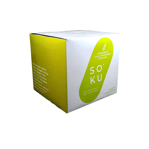 Soku Pineapple Soju Sparkling Cocktail 4-Pack Can